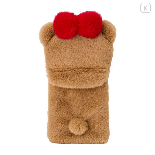 Japan Sanrio Original Fluffy Fabric Trading Card Holder - Tiny Chum : Enjoy Idol - 3