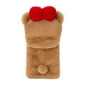 Japan Sanrio Original Fluffy Fabric Trading Card Holder - Tiny Chum : Enjoy Idol - 3