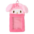 Japan Sanrio Original Fluffy Fabric Trading Card Holder - My Melody : Enjoy Idol - 2