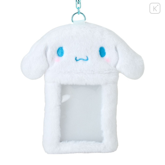 Japan Sanrio Original Fluffy Fabric Trading Card Holder - Cinnamoroll : Enjoy Idol - 2