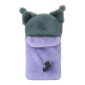 Japan Sanrio Original Fluffy Fabric Trading Card Holder - Kuromi : Enjoy Idol - 3