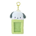 Japan Sanrio Original Fluffy Fabric Trading Card Holder - Pochacco : Enjoy Idol - 1