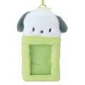 Japan Sanrio Original Fluffy Fabric Trading Card Holder - Pochacco : Enjoy Idol - 2