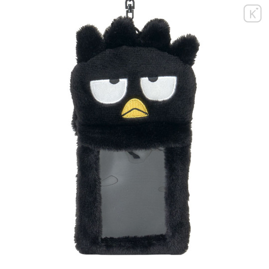 Japan Sanrio Original Fluffy Fabric Trading Card Holder - Badtz-maru : Enjoy Idol - 2