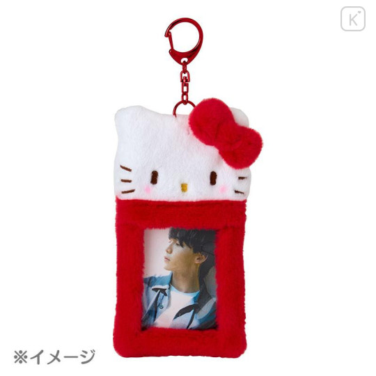 Japan Sanrio Original Fluffy Fabric Trading Card Holder - Cogimyun : Enjoy Idol - 4