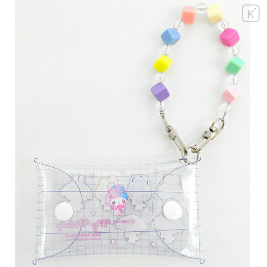 Japan Sanrio Clear Multi Case (S) - My Melody 50th Anniversary Colorful Bead Chain - 2
