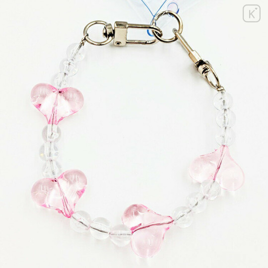 Japan Sanrio Clear Multi Case (S) - My Melody 50th Anniversary Heart Bead Chain - 3