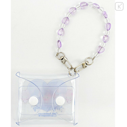 Japan Sanrio Clear Multi Case (SS) - My Melody 50th Anniversary Heart Bead Chain - 2