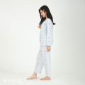 Japan Sanrio Broadcloth Shirt Pajamas (M) - Hello Kitty : Angel Light Blue - 6