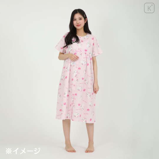 Japan Sanrio Short Sleeve Room Dress - Hello Kitty : Angel Pink - 3
