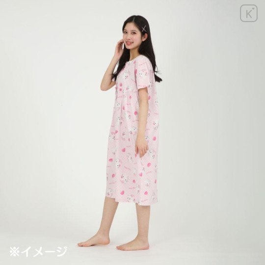 Japan Sanrio Short Sleeve Room Dress - Hello Kitty : Angel Pink - 4