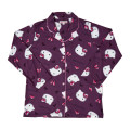 Japan Sanrio Shirt Pajamas (M) - Hello Kitty : Butterfly Gray - 2