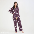 Japan Sanrio Shirt Pajamas (M) - Hello Kitty : Butterfly Gray - 5