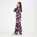 Japan Sanrio Shirt Pajamas (M) - Hello Kitty : Butterfly Gray - 6