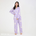 Japan Sanrio Shirt Pajamas (M) - Kuromi : Night Time - 5