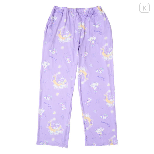 Japan Sanrio Shirt Pajamas (L) - Kuromi : Night Time - 3