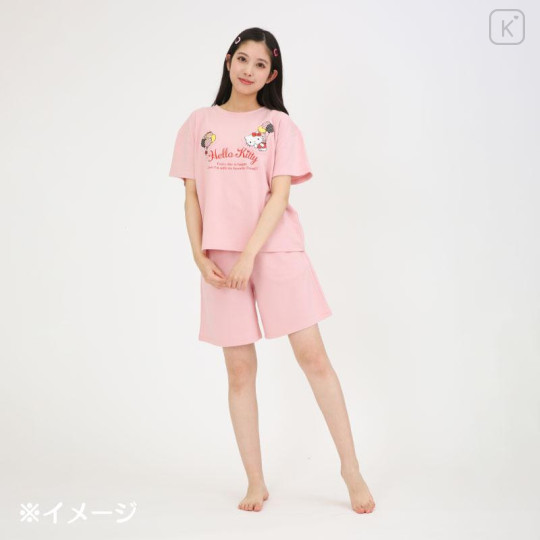 Japan Sanrio Short Sleeve T-shirt Loungewear (M) - Hello Kitty : Balloon - 5
