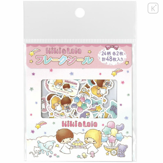 Japan Sanrio Flake Sticker - Little Twin Stars 50th Anniversary - 1