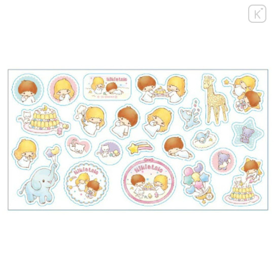 Japan Sanrio Flake Sticker - Little Twin Stars 50th Anniversary - 2