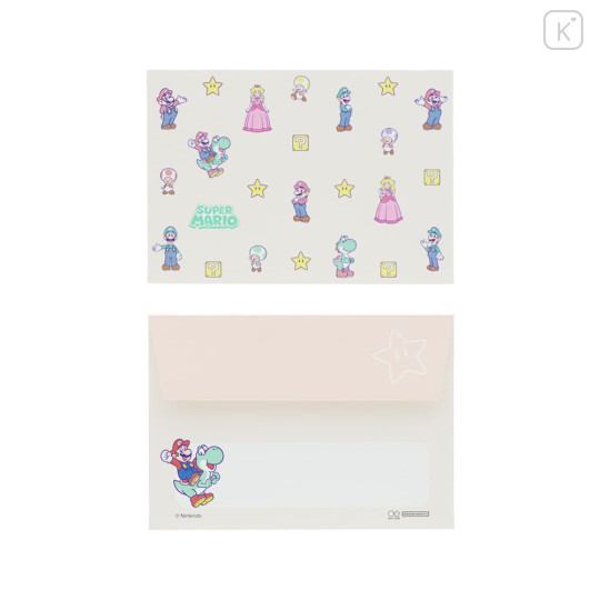 Japan Super Mario Brothers Mini Letter Set - Pink - 2