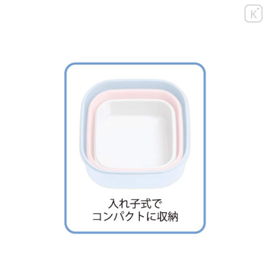 Japan Sanrio Nesting Food Storage Container Set - Cinnamoroll : Milk Love - 2