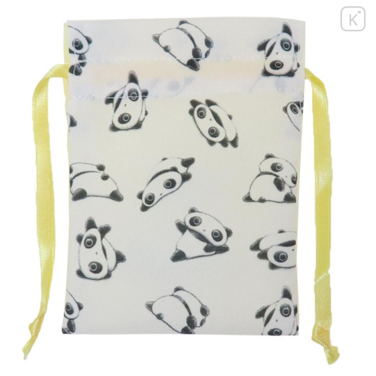 Japan San-X Mini Drawstring Pouch - Tarepanda : Light Yellow - 1