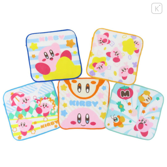 Japan Kirby Petit Towel Handkerchief Set - Kirby & Waddle Dee : Colorful - 1