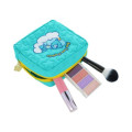 Japan Care Bears Quilted Square Pouch - Bedtime Bear Nap Team Captain Turquoise - 4