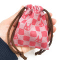 Japan Ghibli Stamp With Drawstring Bag - Kiki's Delivery Service Jiji : Face Red Pink - 3