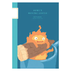 Japan Ghibli B6 Grid Notebook - Howl's Moving Castle : Fire