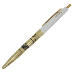 Japan Miffy Brass Clip Ball Pen - Miffy 70th Anniversary Crown Gold White