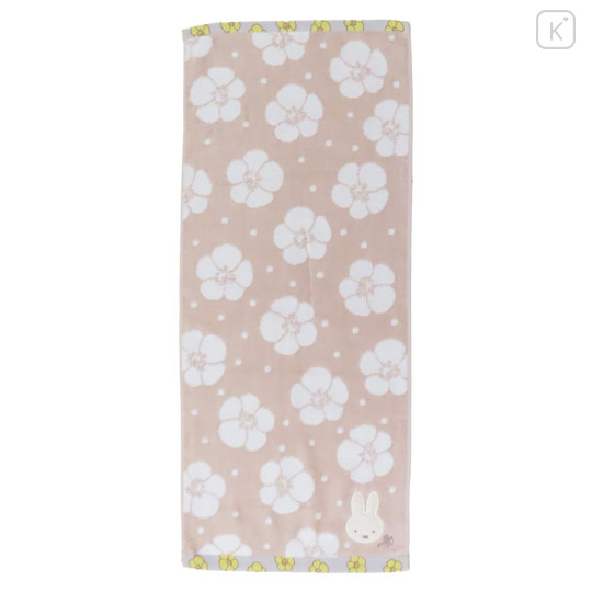 Japan Miffy Jacquard Face Towel - Miffy : Flower Hibiscus - 1