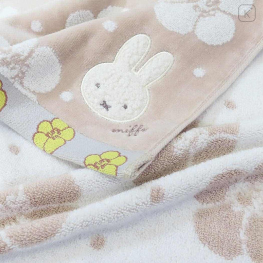 Japan Miffy Jacquard Face Towel - Miffy : Flower Hibiscus - 2