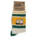 Japan Miffy Crew Socks - Miffy : Colorful Beige Yellow Green - 3