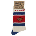 Japan Miffy Crew Socks - Boris : Colorful Beige Red Navy - 3