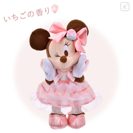 Japan Disney Store Plush Toy - Minnie Mouse : Strawberry Collection with Strawberry Scent - 1