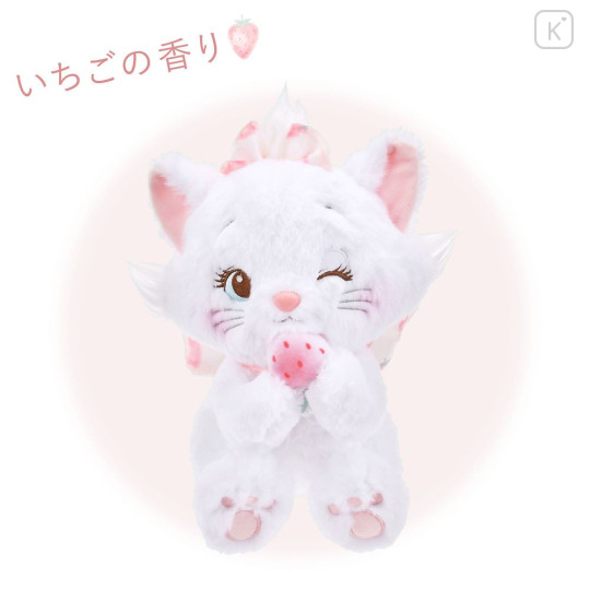 Japan Disney Store Plush Toy - Marie : Strawberry Collection with Strawberry Scent - 1