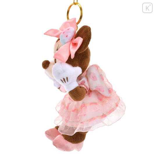 Japan Disney Store Plush Keychain - Minnie Mouse : Strawberry Collection with Strawberry Scent - 3
