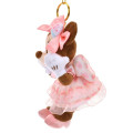 Japan Disney Store Plush Keychain - Minnie Mouse : Strawberry Collection with Strawberry Scent - 3