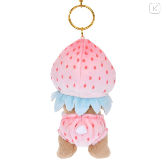 Japan Disney Store Plush Keychain - Dale : Strawberry Collection with Strawberry Scent - 4