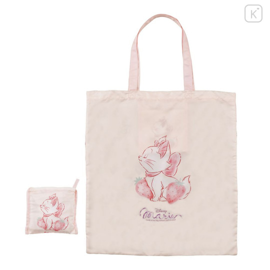 Japan Disney Store Eco Shopping Bag - Marie : Strawberry Collcetion - 1