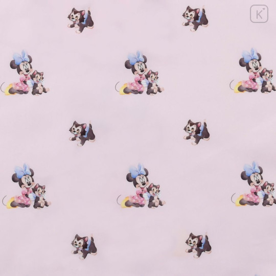 Japan Disney Store Eco Shopping Bag - Minnie Mouse : Figaro Cat Watercolor Purple - 7