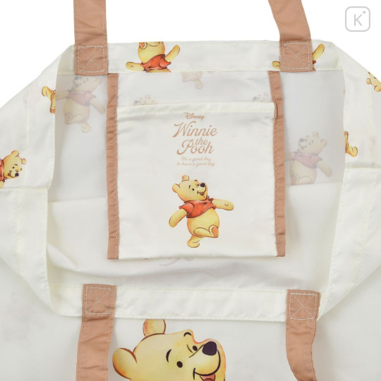Japan Disney Store Eco Shopping Bag - Pooh : Watercolor Happy - 8