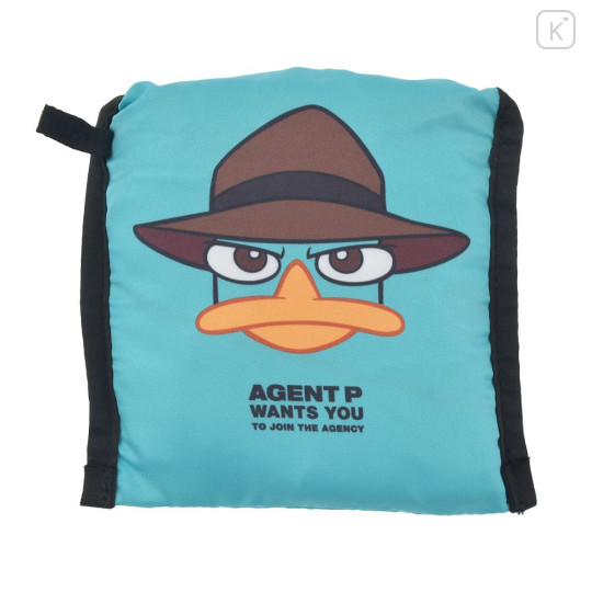 Japan Disney Store Eco Shopping Bag - Perry the Platypus : Turquoise - 5