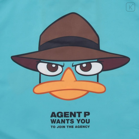Japan Disney Store Eco Shopping Bag - Perry the Platypus : Turquoise - 7