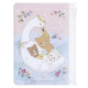Japan San-X Small Slider Case Mini Pouch - Rilakkuma : Swan and Golden Flower