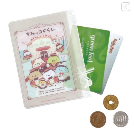 Japan San-X Small Slider Case Mini Pouch - Sumikko Gurashi : Hotel New Sumikko - 2