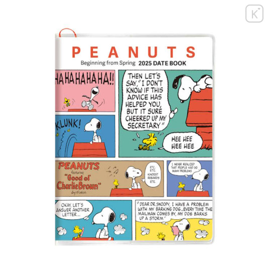 Japan Peanuts A5 Planner Monthly Schedule Book - Snoopy : Comic 2025 March - 1