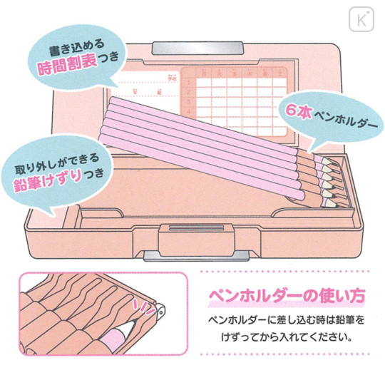 Japan Sanrio Double-sided Pencil Case - Hello Kitty : Tiny Chum Dessert - 5