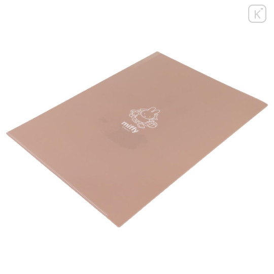 Japan Miffy A4 Clear File Folder - Miffy : Favourite Bear Pink - 2